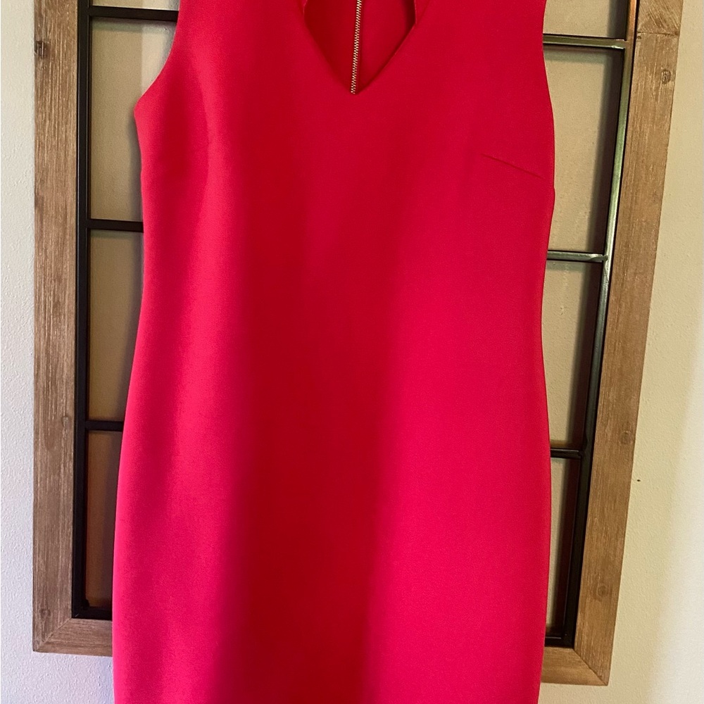 Calvin Klein Pink Sleeveless Sheath Mini Dress